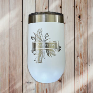 White Stainless Wine 16 oz