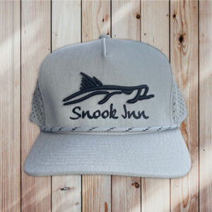 Snook Inn Blackhawk Hat - Light Gray/Black